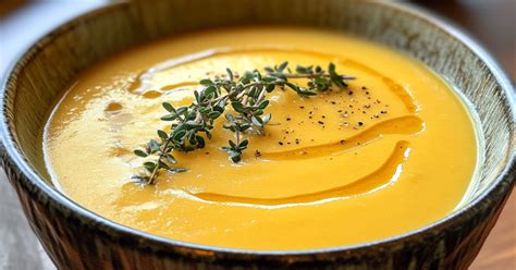 Plat de velouté de butternut