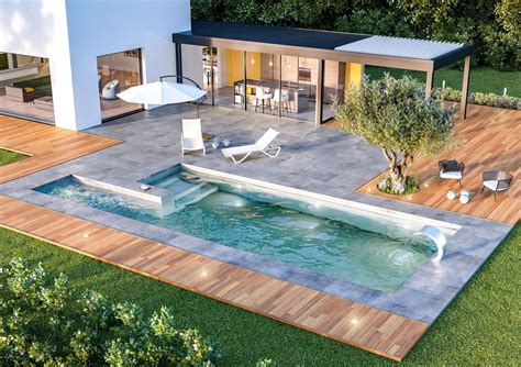 Aménagement paysager professionnel avec piscine et terrasse