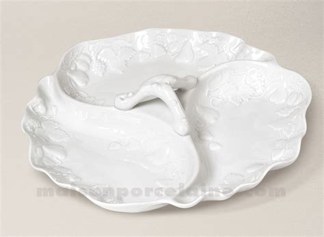 pièce en porcelaine blanche translucide