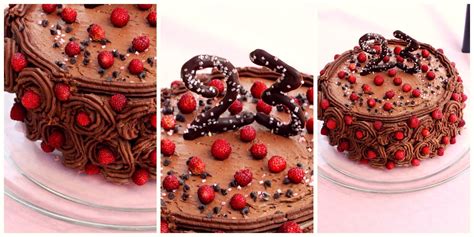 Gâteau noisetier au chocolat décoré