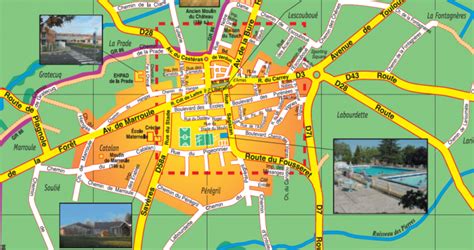 Plan de la ville de Lanester avec les zones résidentielles