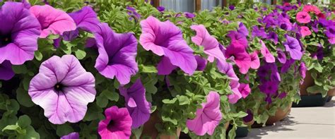 Variétés de pétunias en pot