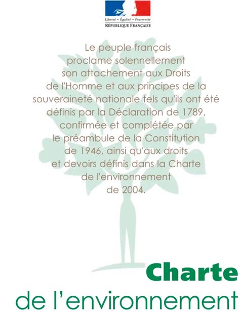 Infographie sur l'article 2 de la Charte de l'environnement
