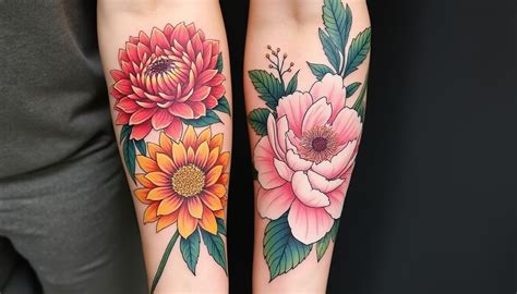 Tatouages floraux masculins modernes
