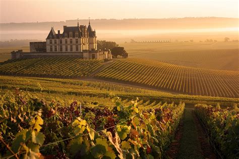 Vignoble bourguignon sous le soleil matinal
