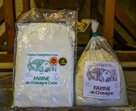 Fabrication traditionnelle de farine de châtaigne corse