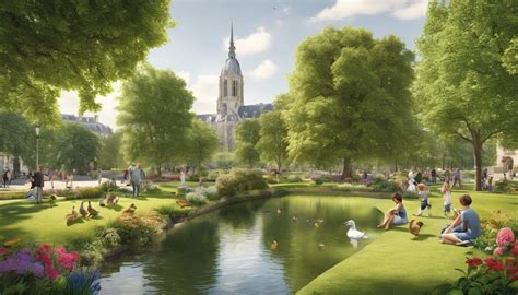Paysage urbain et espaces verts à Nantes