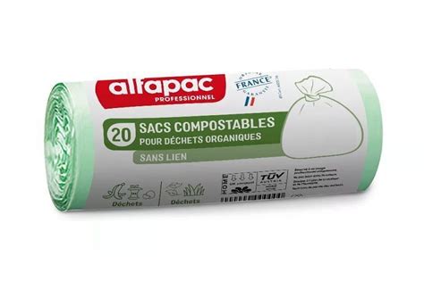 Sacs poubelles compostables et légumes