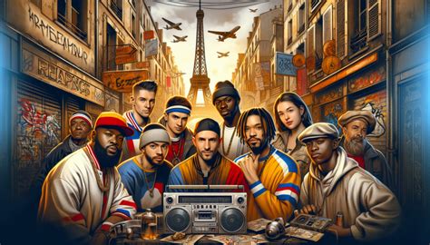Illustration représentant l'évolution du rap français
