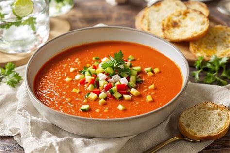 image d'un plat de gaspacho de berce avec anchois