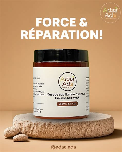 Ingrédients pour masque capillaire à l'hibiscus