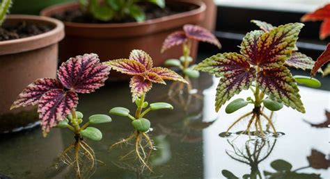 Jeunes plants de bégonia rempotés