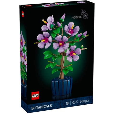 Logo LEGO Botanicals avec différentes fleurs en briques
