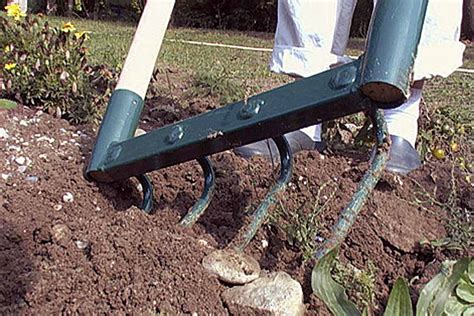 Grelinette en action dans un potager