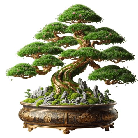 Bonsaï dans un pot en céramique