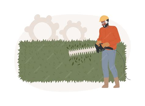 Illustration de la taille d'une haie par un professionnel