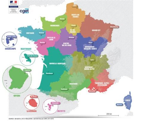 Carte des SAFER en France
