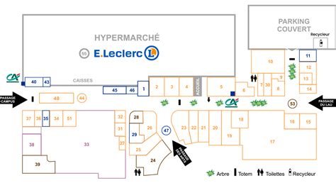Plan d'accès au magasin E.Leclerc Arçonnay