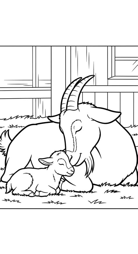 Représentation stylisée d'une chèvre et d'un mouton