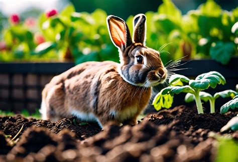 Image d'un lapin dans un champ, symbolisant le fumier de lapin