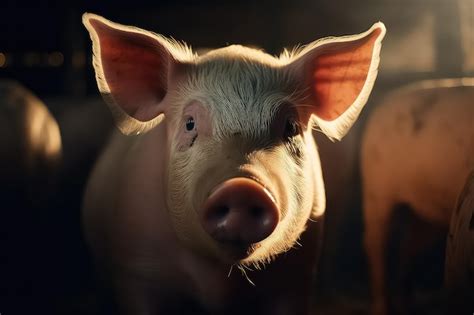 Image d'un cochon dans une ferme