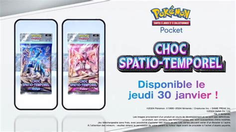 Booster de cartes Pokémon Pocket Choc Spatio-temporel