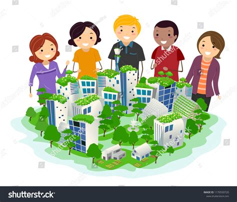 Illustration d'une communauté partageant des savoirs sur les plantes