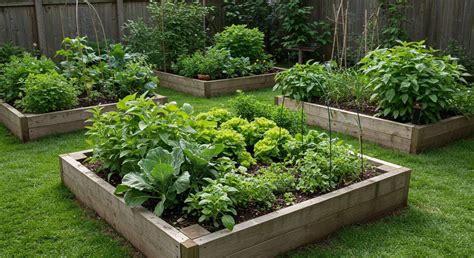 légumes du soleil dans un potager surélevé