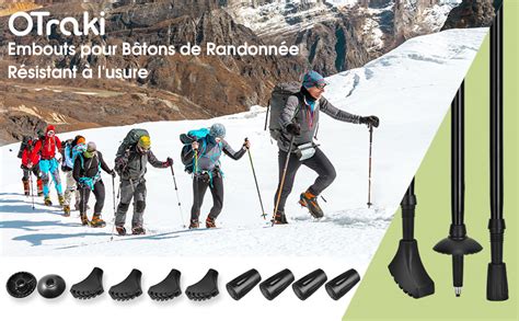 Types de pointes pour bâtons de marche