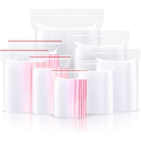 divers types de sachets zip