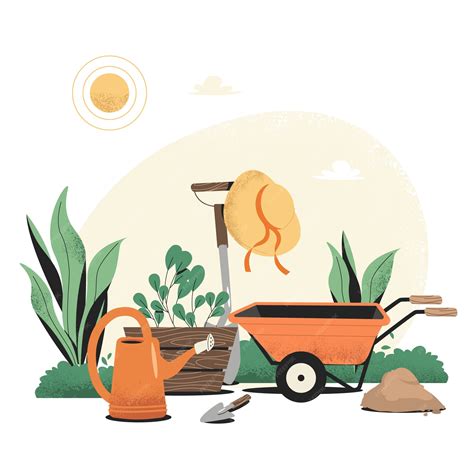 Illustration comparative de jardinage sur buttes et à plat