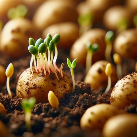 Image d'une graine de pomme de terre hybride