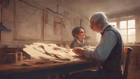 Portrait d'un ancien instituteur ou professeur