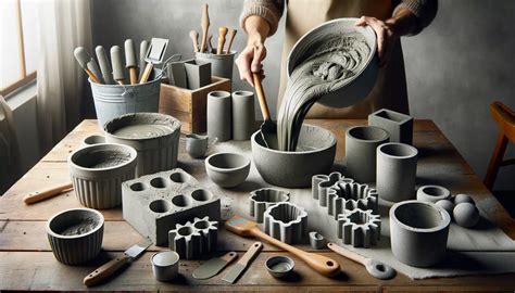 Outils pour la fabrication de pots en ciment