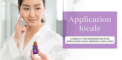 Application d'huile essentielle sur la peau