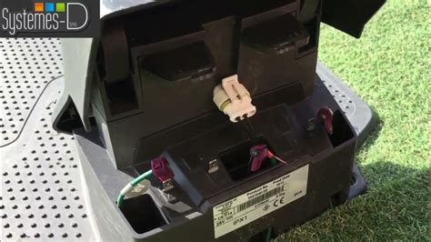 Schéma d'installation d'une station de charge de robot tondeuse