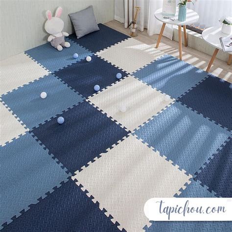 tapis de mousse entrelacés pour bébé avec des motifs variés