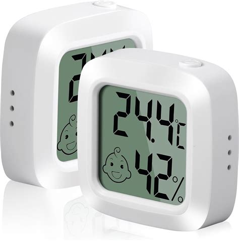 thermomètre de chambre bébé affichant 19°C