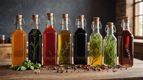Rangement des vinaigres en bouteilles