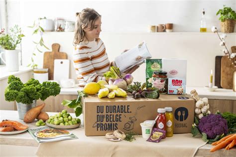 Ingrédients frais dans une Box repas végétarienne