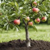 Application d'engrais autour d'un pommier
