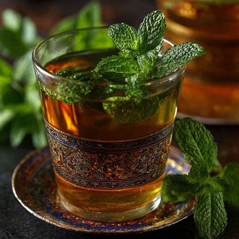 Ingrédients pour le thé à la menthe
