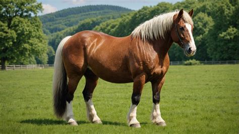 Cheval de trait au travail