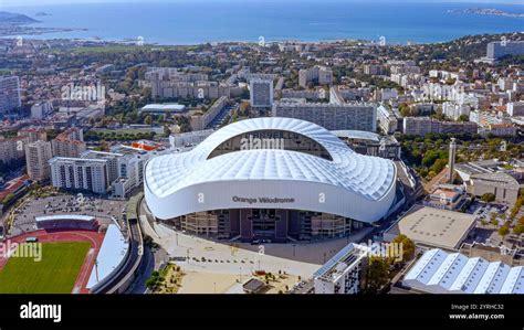 Vue aérienne du Stade Vélodrome de Marseille