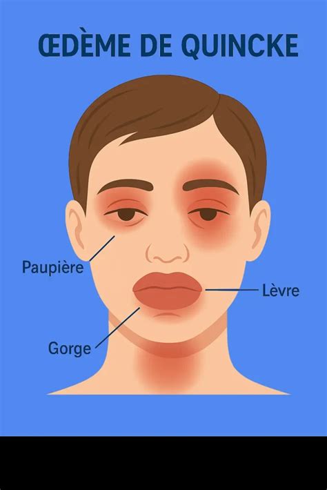 Illustrations des symptômes d'un œdème (peau tendue, marque de pression)