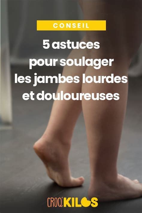 Infographie des gestes quotidiens pour soulager les jambes lourdes