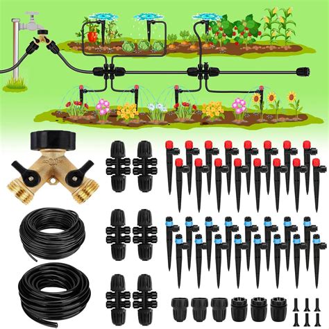 Système d'irrigation goutte à goutte avec tuyau microporeux