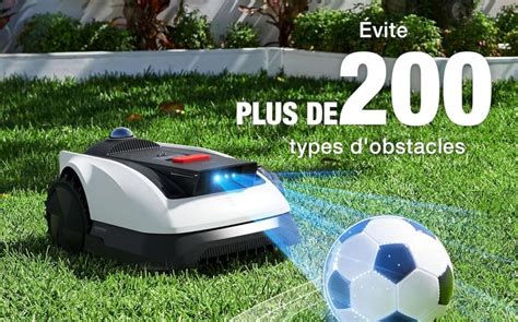 Pelouse parfaitement tondue par un robot