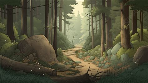 Illustration d'une forêt bonsaï harmonieuse