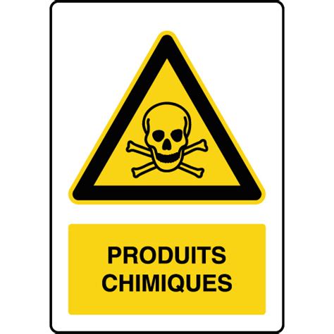Panneau de signalisation des dangers liés aux produits chimiques